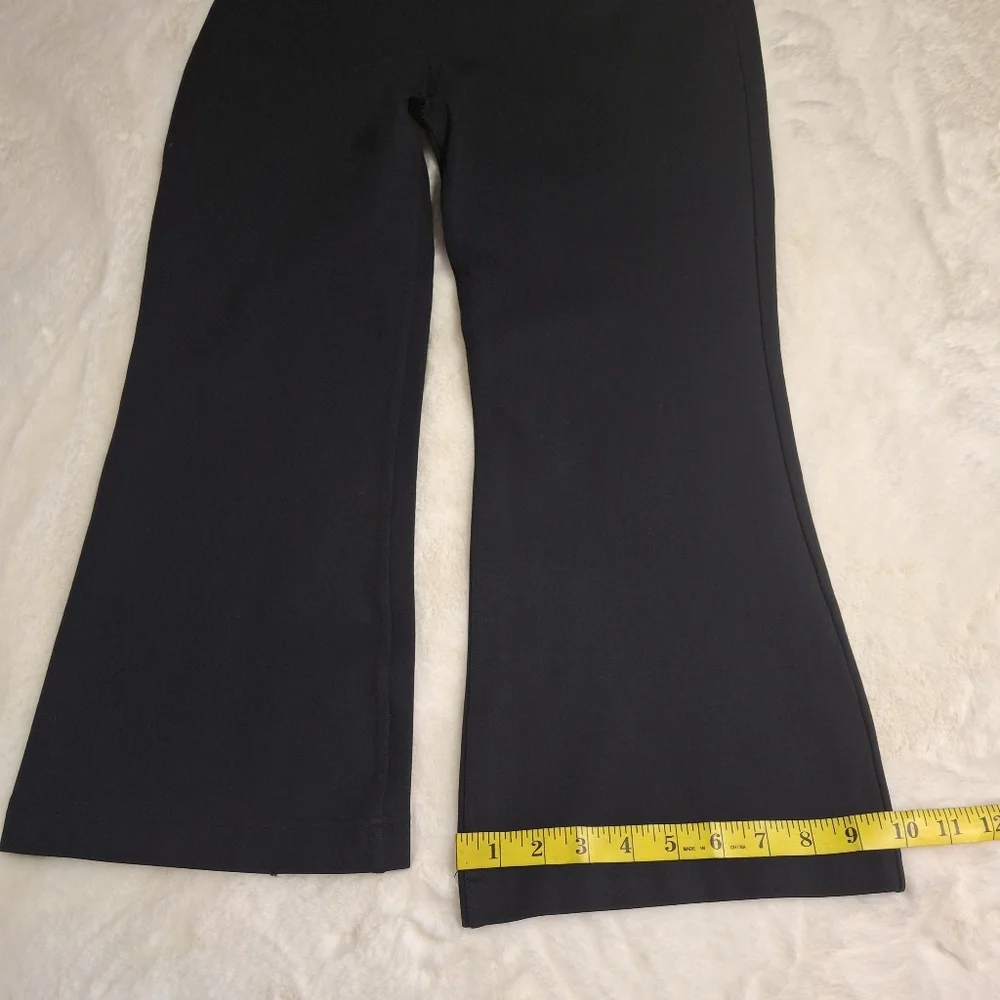 SPANX The Perfect Cropped Flare Black Ponte Pants 20260R   Women Size Large - Picture 14 of 16